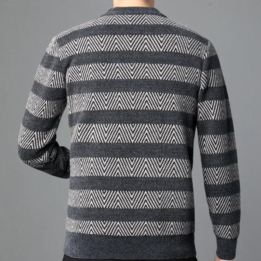 Luc - Modebewuste Gebreide Sweater voor Mannen
