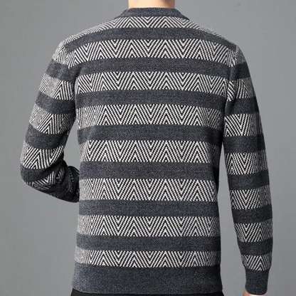 Luc - Modebewuste Gebreide Sweater voor Mannen