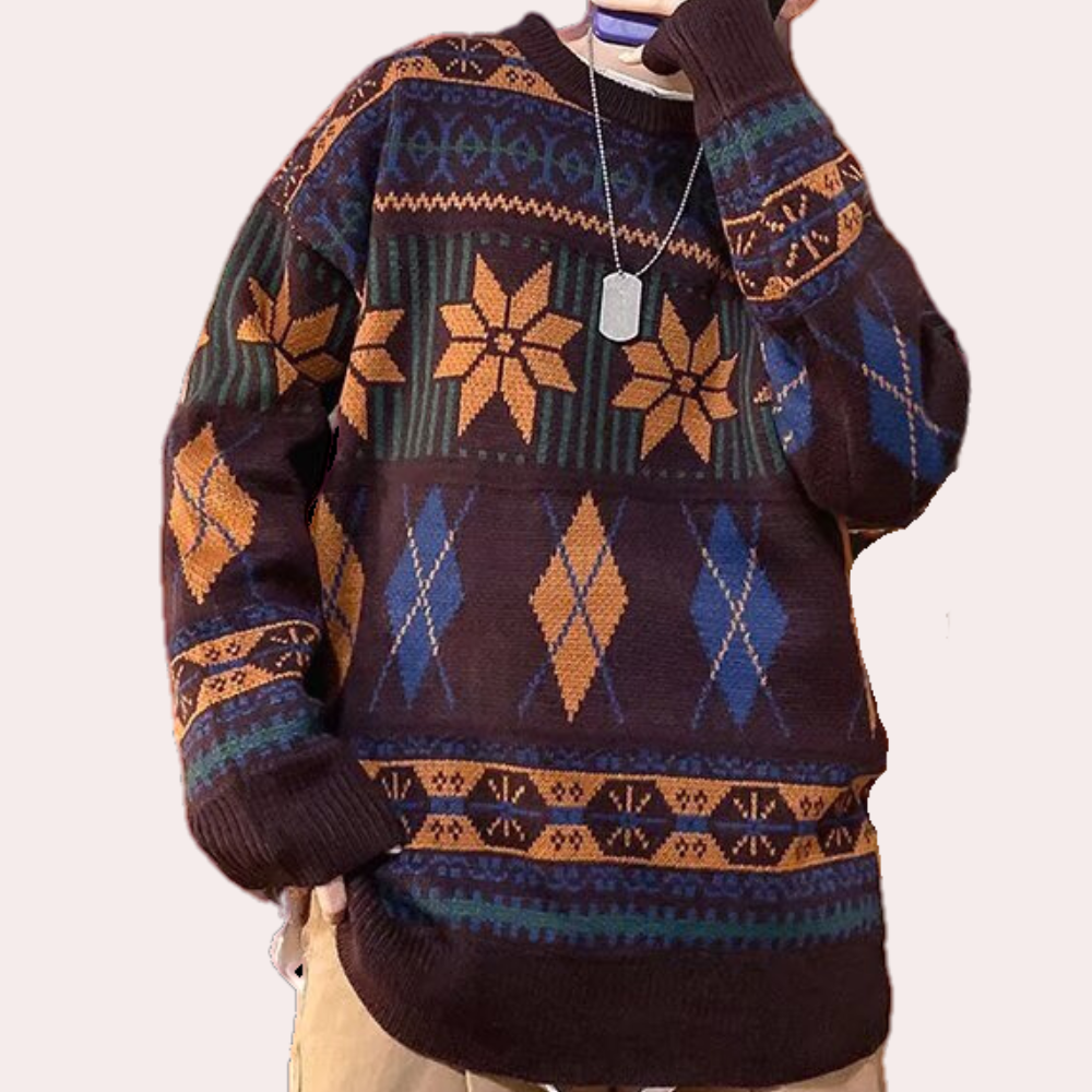 Nicusor - Verfijnde Oversized Sweater voor Mannen