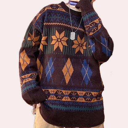 Nicusor - Verfijnde Oversized Sweater voor Mannen