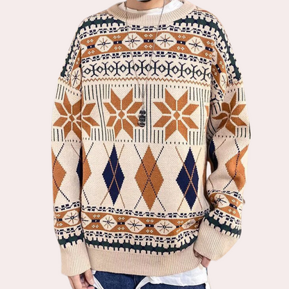 Nicusor - Verfijnde Oversized Sweater voor Mannen