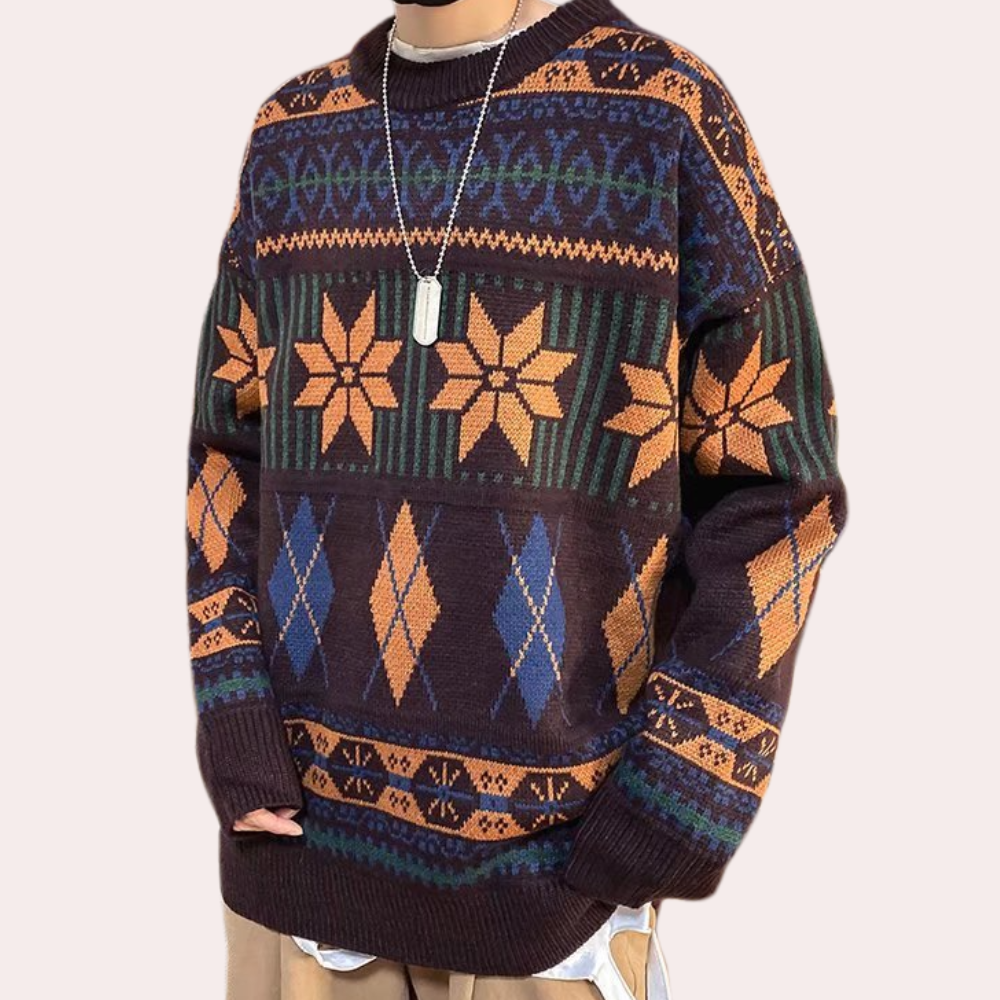 Nicusor - Verfijnde Oversized Sweater voor Mannen