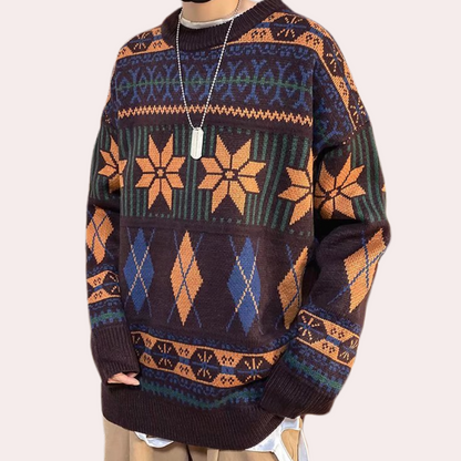 Nicusor - Verfijnde Oversized Sweater voor Mannen