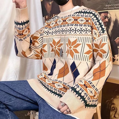 Nicusor - Verfijnde Oversized Sweater voor Mannen