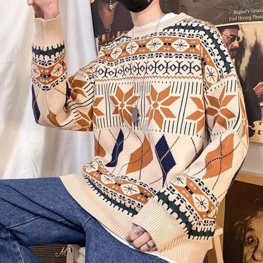 Nicusor - Verfijnde Oversized Sweater voor Mannen