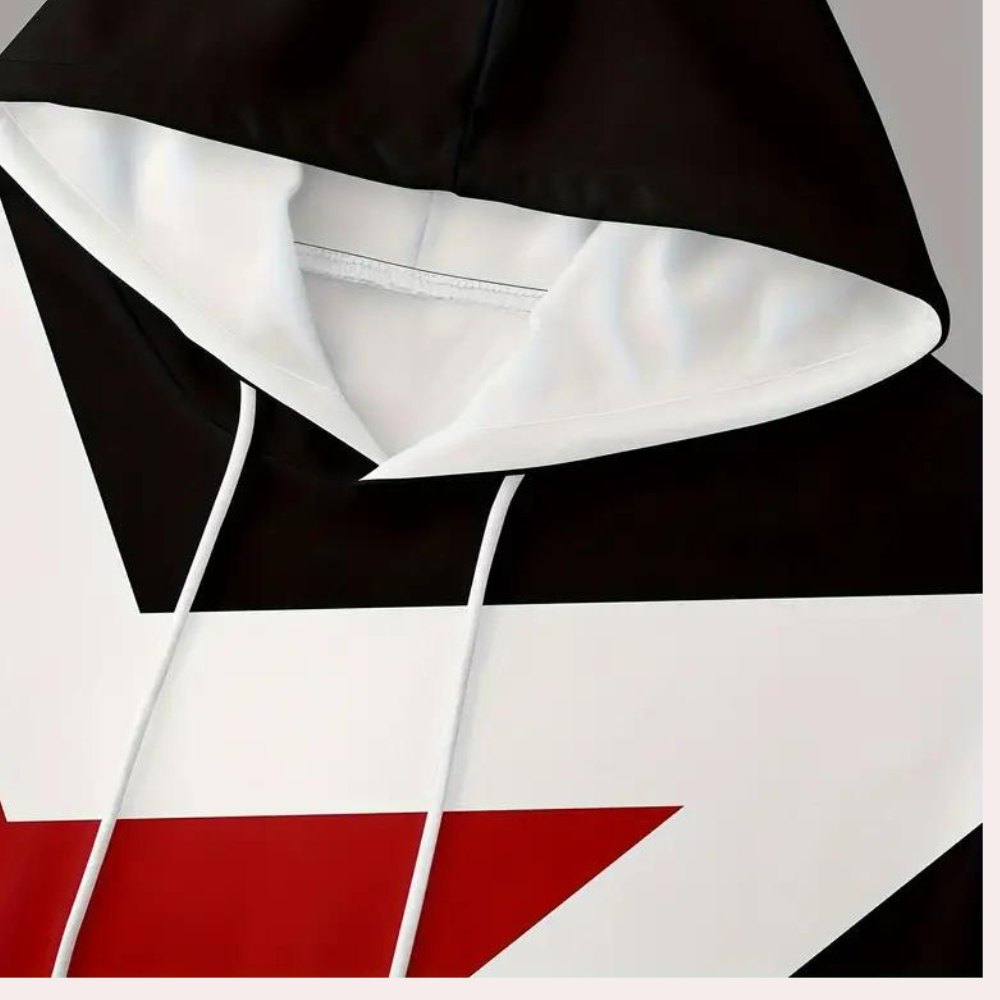 Dionisie - Stijlvolle hoodie met sterrenprint voor heren