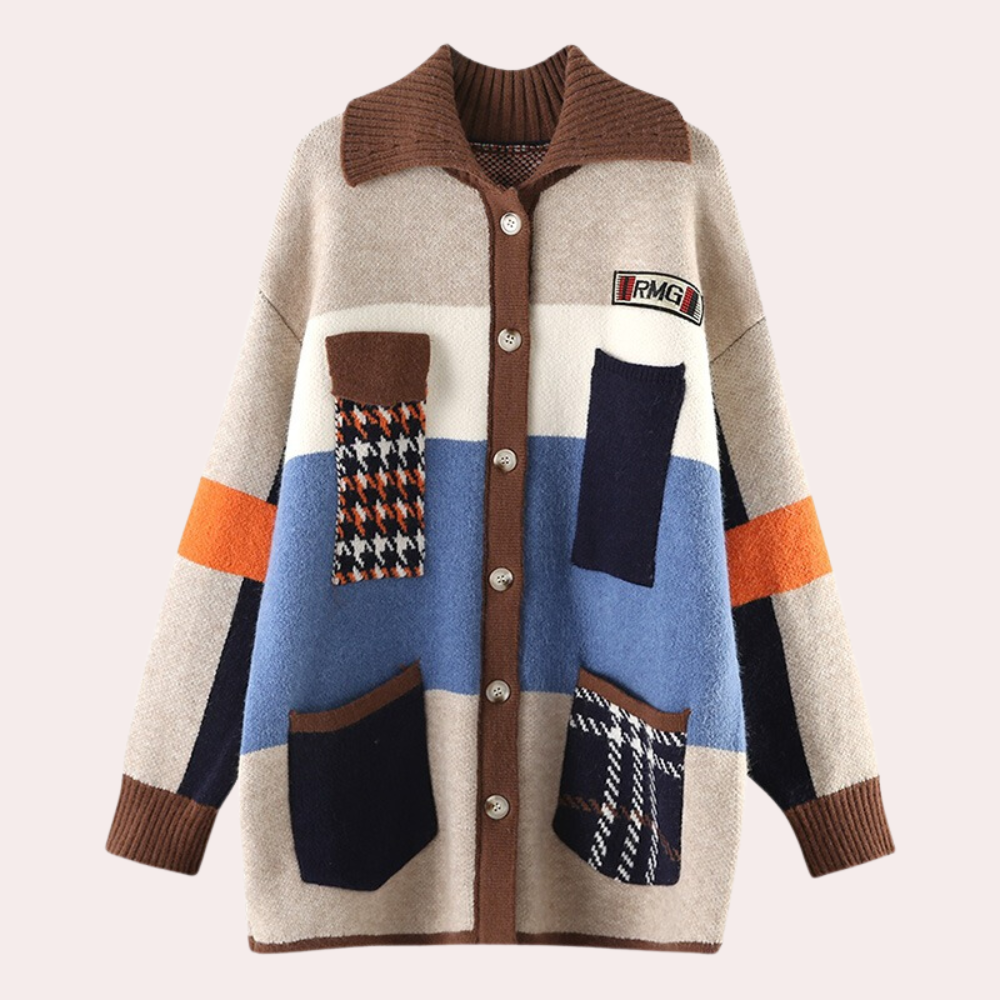 Edwina - Comfortabele oversized jas voor dames