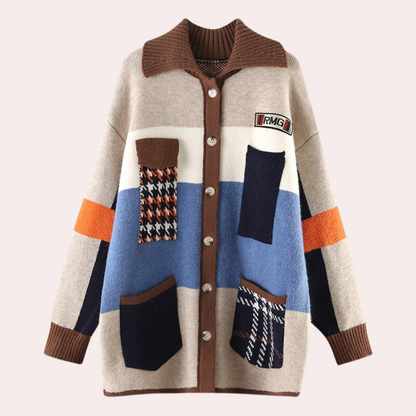 Edwina - Comfortabele oversized jas voor dames