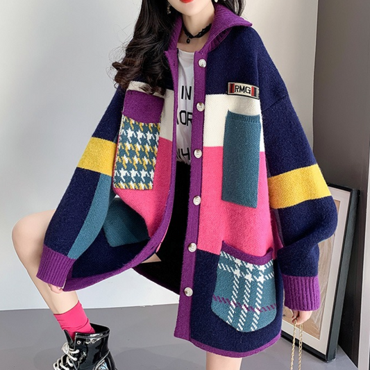 Edwina - Comfortabele oversized jas voor dames