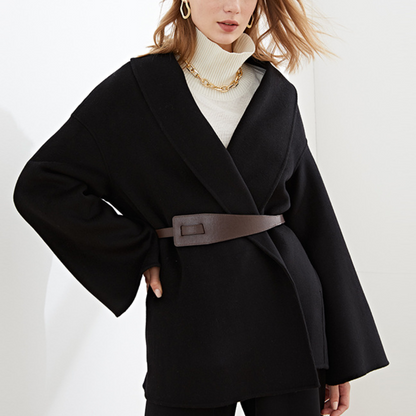 Aviva - Elegante Geknoopte Damesjas voor de Winter