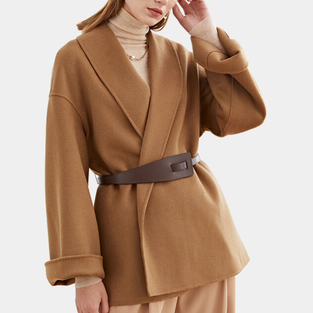 Aviva - Elegante Geknoopte Damesjas voor de Winter