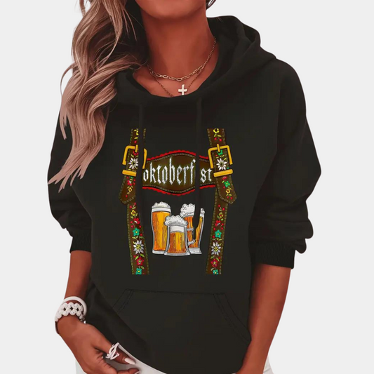 Carley - Stijlvolle Vrouwen Hoodie Sweater voor Oktoberfest