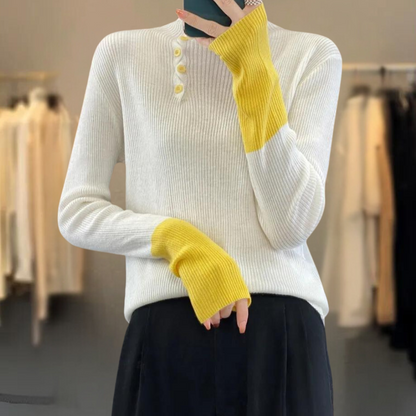 Rhea - Stijlvolle Damestrui met Hoge Kraag