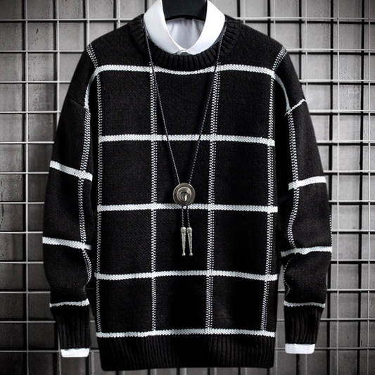 Marinos - Trendy geruite coltrui voor mannen