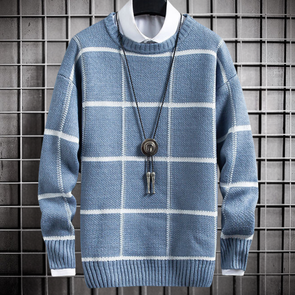 Marinos - Trendy geruite coltrui voor mannen