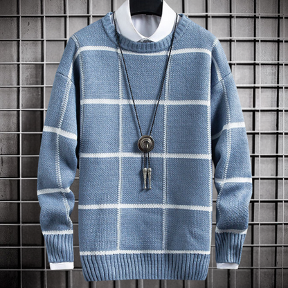 Marinos - Trendy geruite coltrui voor mannen