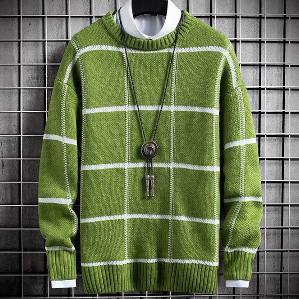 Marinos - Trendy geruite coltrui voor mannen