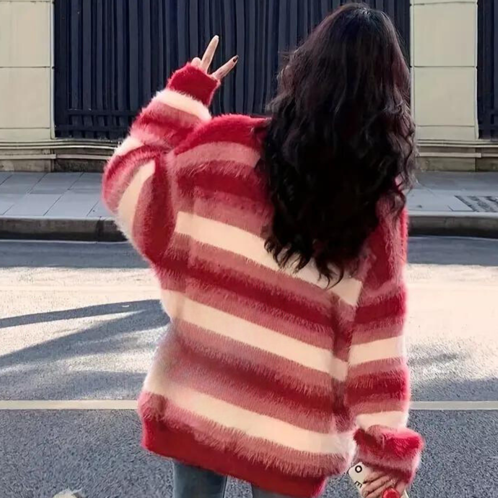 Idonia - Modieuze Sweater met Lage Schouderlijn voor dames