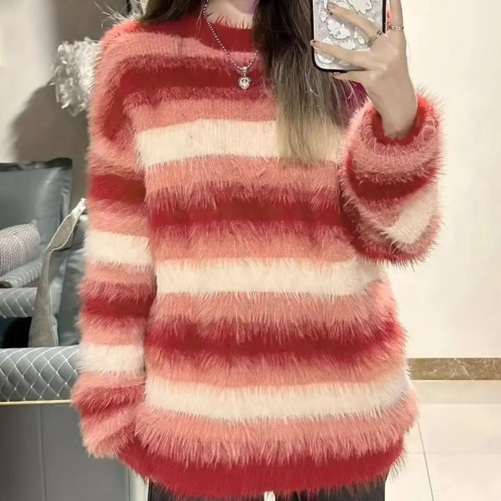 Idonia - Modieuze Sweater met Lage Schouderlijn voor dames