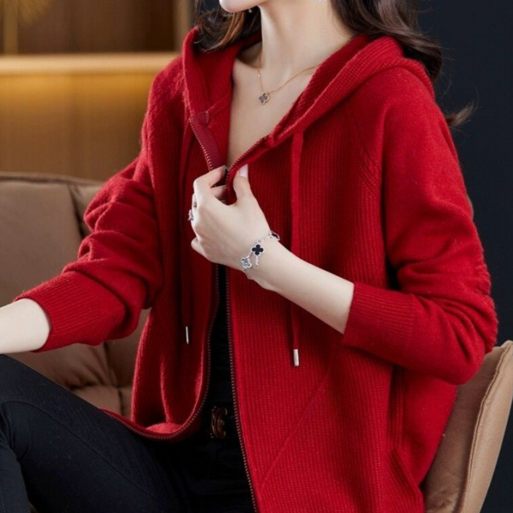 Danika - Elegant vest met capuchon voor dames