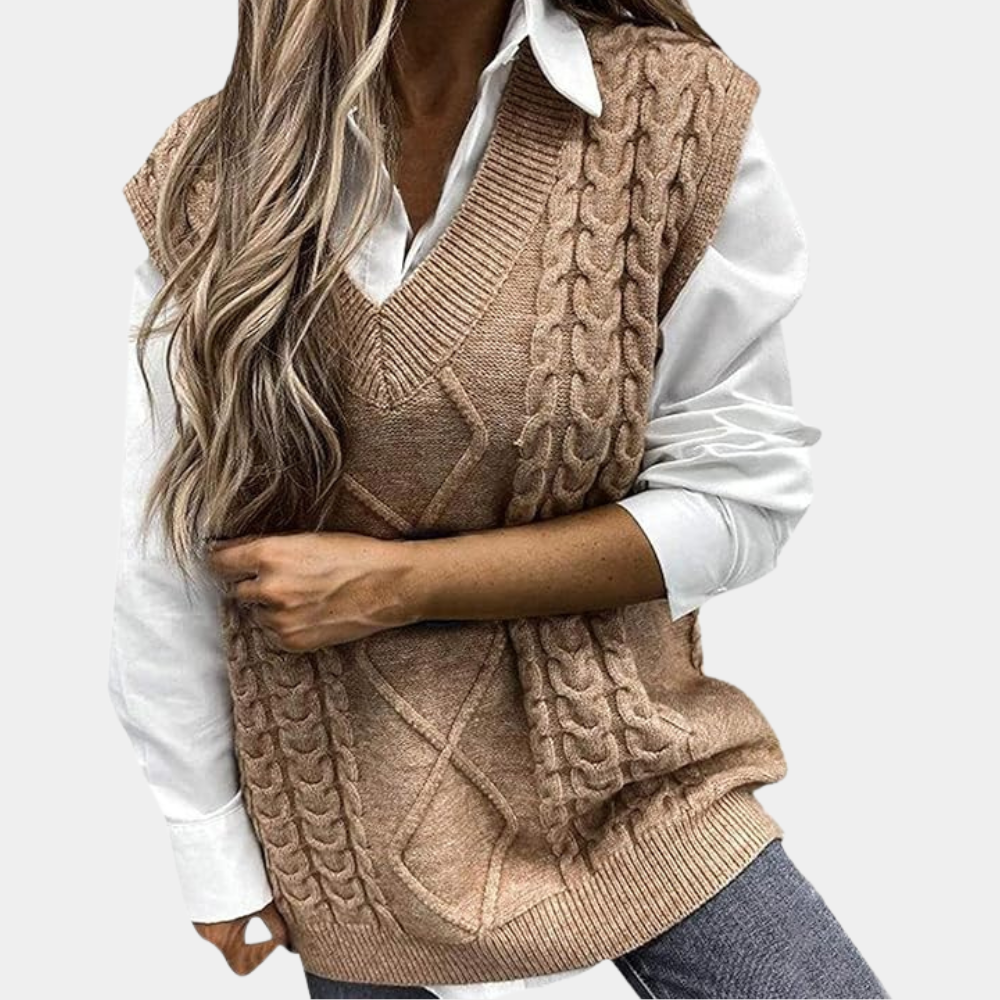 Carlotta - Modieus gebreid vest voor dames