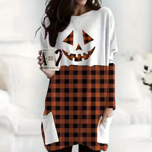 Kata - Elegante Plus Size Halloween sweatshirt voor dames