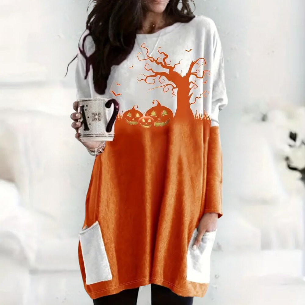 Nikolett - Comfortabel Halloween Sweatshirt voor dames