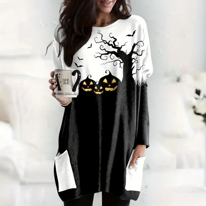 Nikolett - Comfortabel Halloween Sweatshirt voor dames