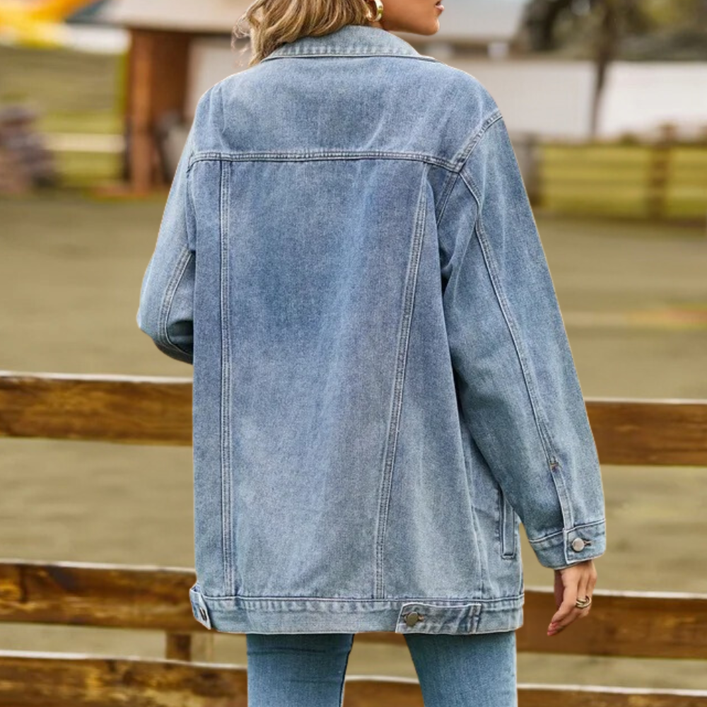 Elizabeth - Dames Klassieke Denim Winterjas