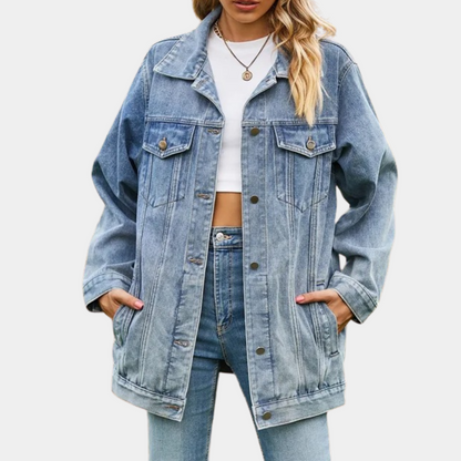 Elizabeth - Dames Klassieke Denim Winterjas