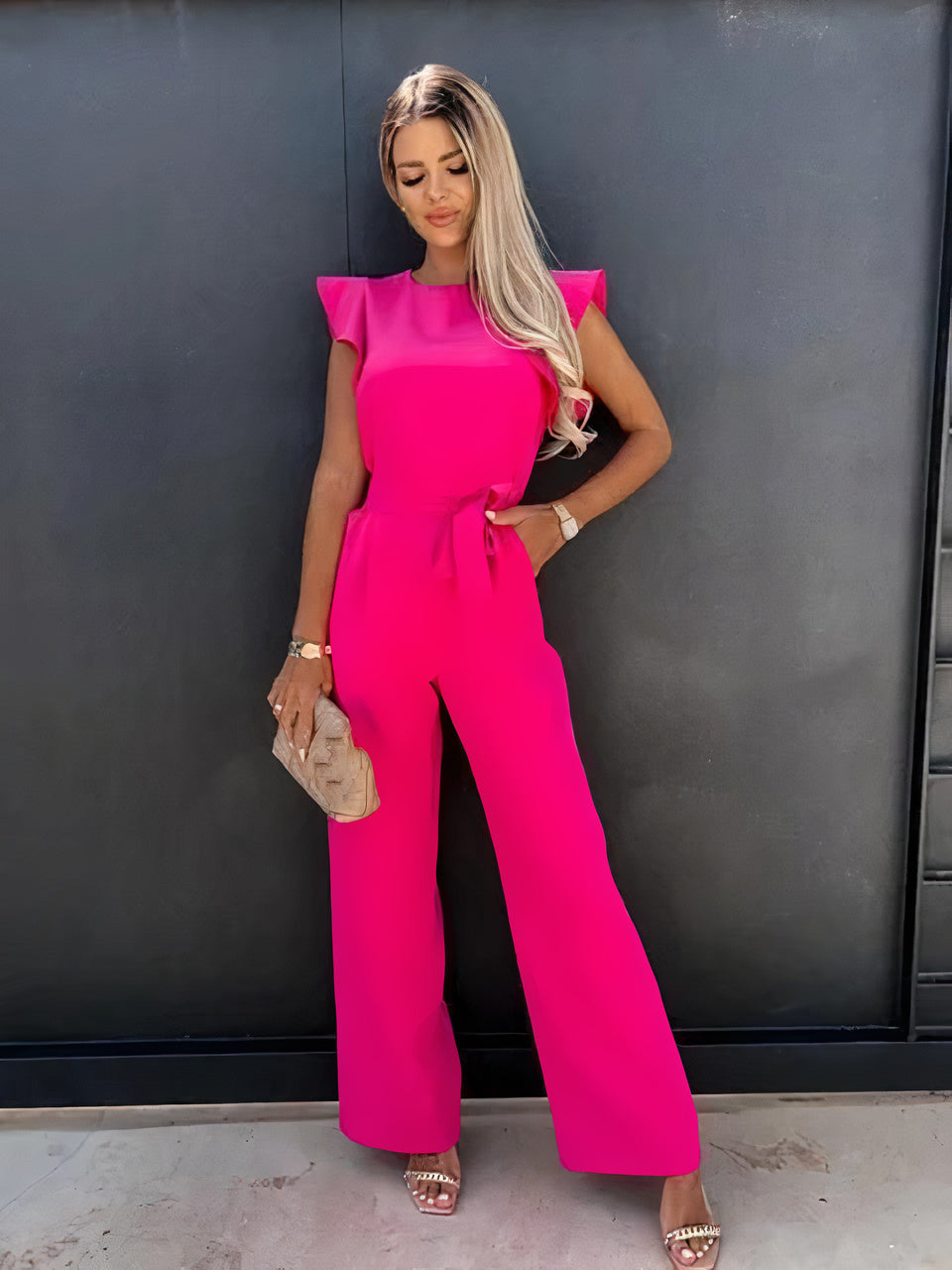 Mich - Jumpsuit met V-hals