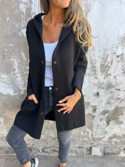 Autri Cardigan | Casual gebreid vest met knopen voor dames – lange pasvorm