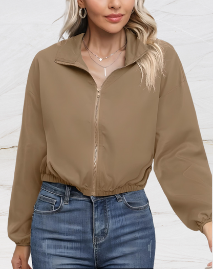 Christina | Effen kort jack met volledige mouwen voor dames