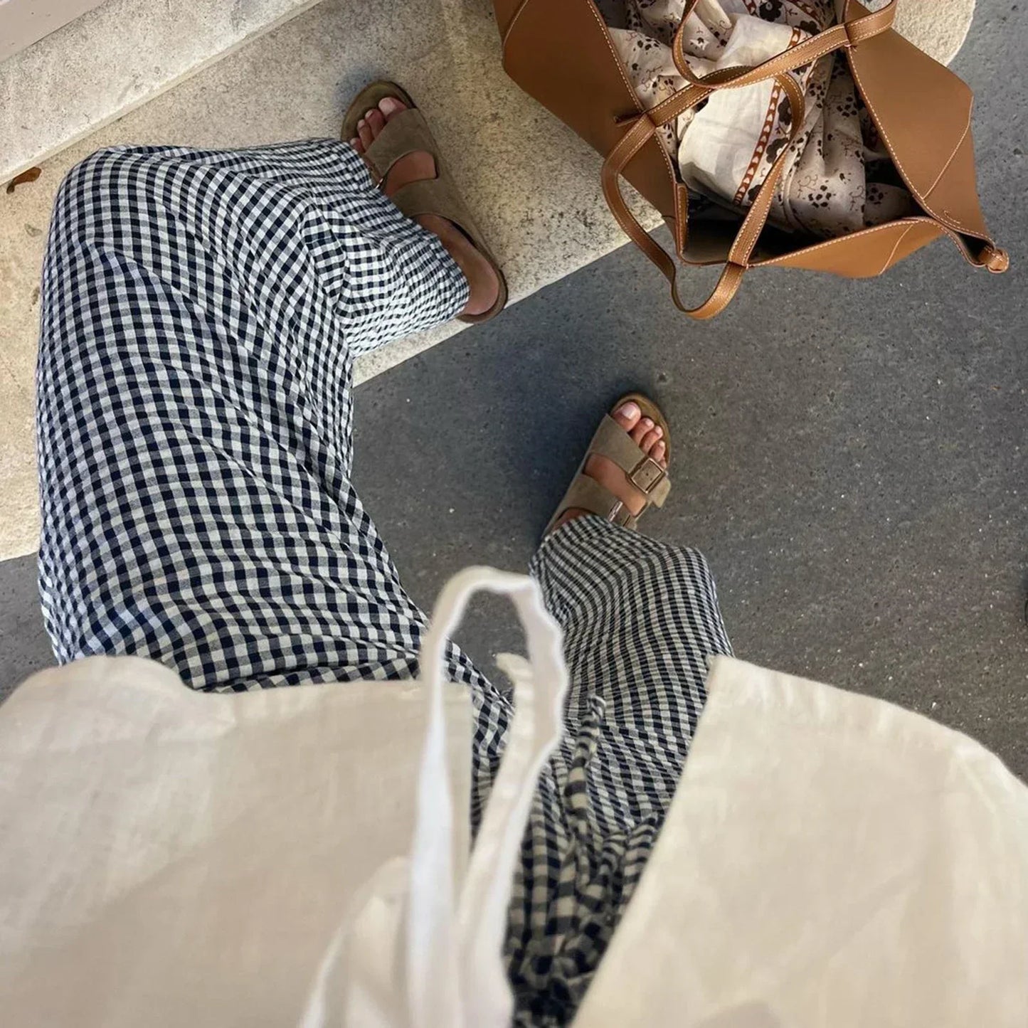 Alayna - Geruite broek