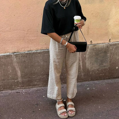 Alayna - Geruite broek