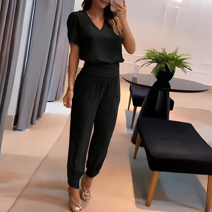 Mae - Trendy Blouse en Broek Set