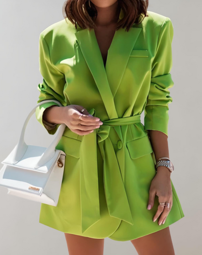 Cosabela | Oversized blazer met riem in meerdere kleuren