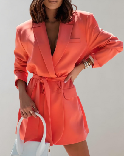 Cosabela | Oversized blazer met riem in meerdere kleuren