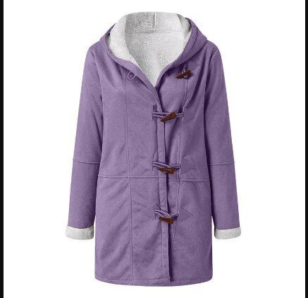 Isabella | Casual fleece gevoerde jas met capuchon