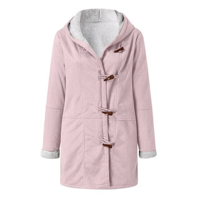 Isabella | Casual fleece gevoerde jas met capuchon