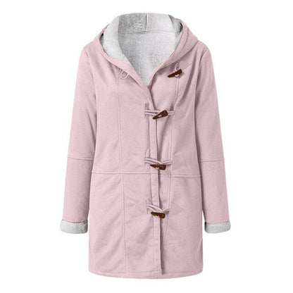 Isabella | Casual fleece gevoerde jas met capuchon