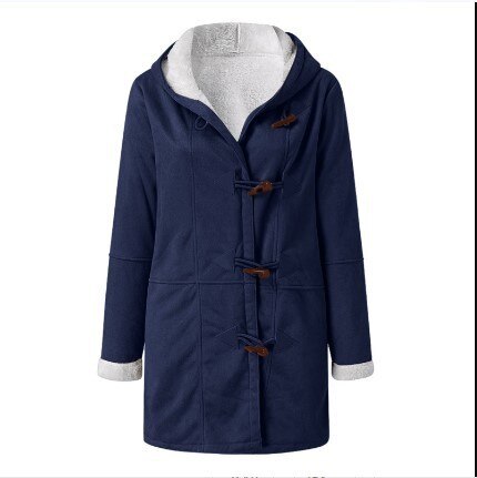 Isabella | Casual fleece gevoerde jas met capuchon
