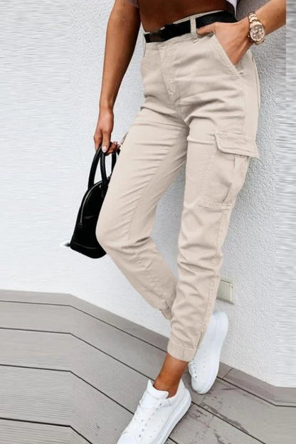 Rosie - Cargo Broek met Hoge Taille
