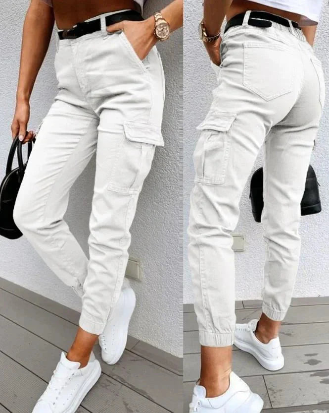 Idamae - Cargo Broek met Hoge Taille