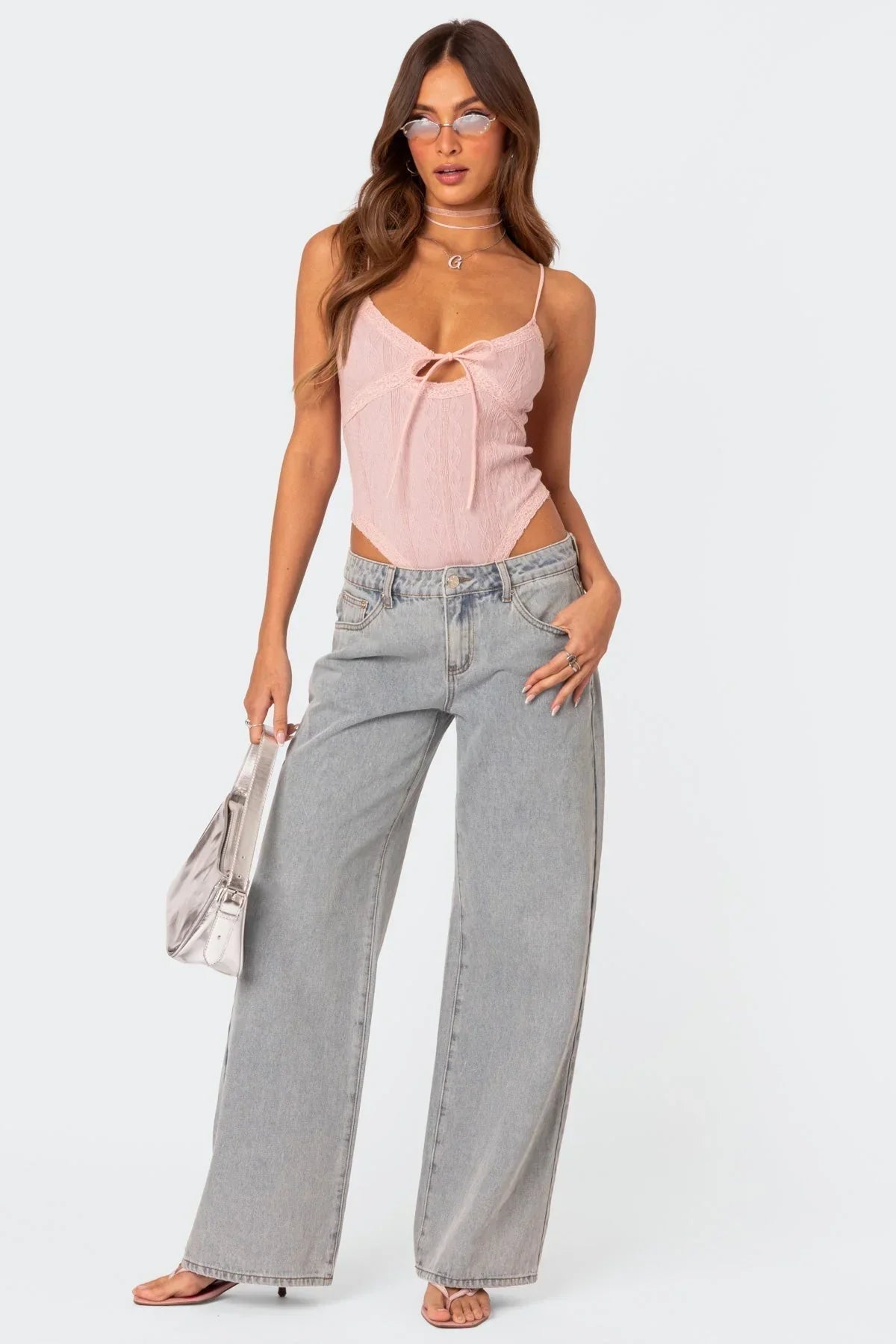 Jeans met borduursel - Marley