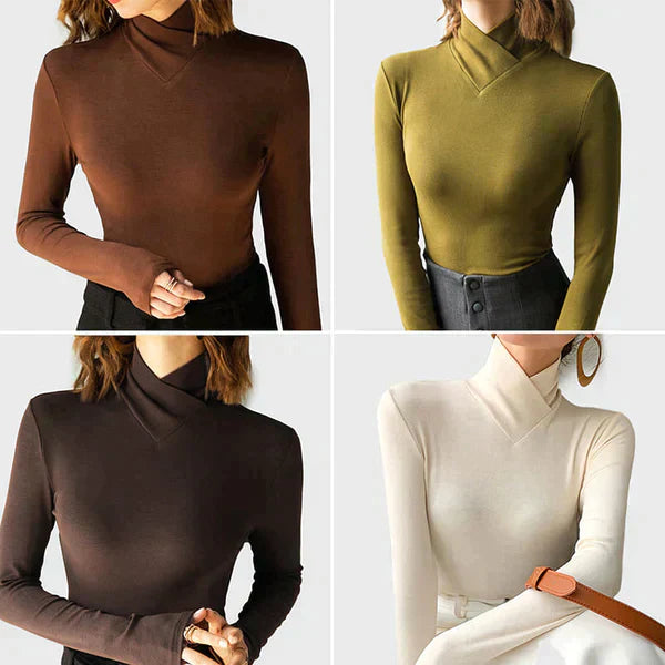 Aeyde Paris Coltrui | Elegante slim fit Gebreide sweater voor dames