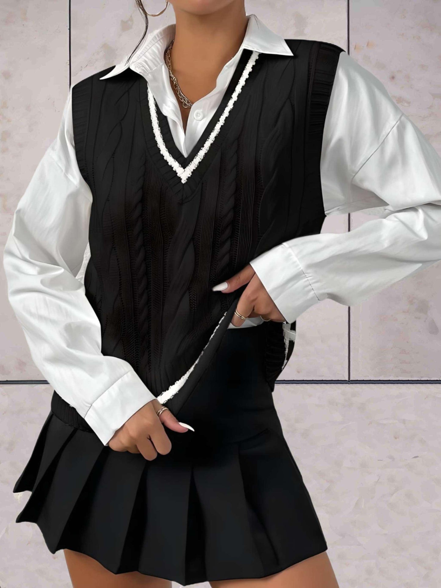 Ennise -  Trui met lange mouwen en grote kraag