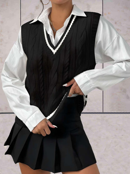 Ennise -  Trui met lange mouwen en grote kraag