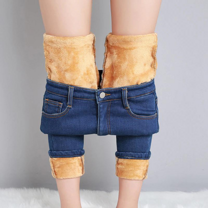 ModeParisienne® Myuran - Thermale Jeans | Rekbare Fleece-Gevoerde Skinny Jeans voor Vrouwen