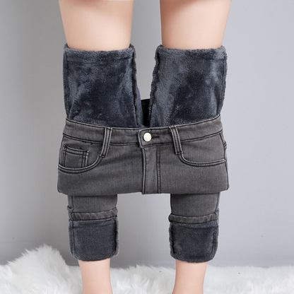ModeParisienne® Myuran - Thermale Jeans | Rekbare Fleece-Gevoerde Skinny Jeans voor Vrouwen